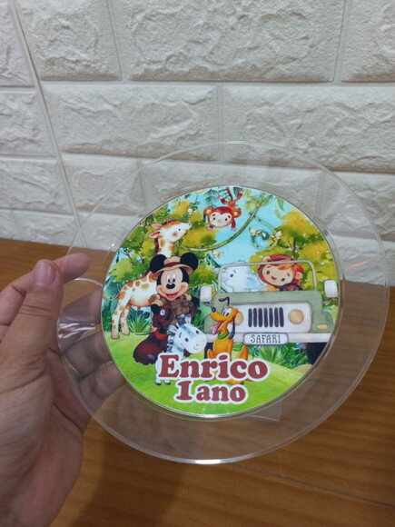 Combo Descartável Sobremesa Mickey Safari