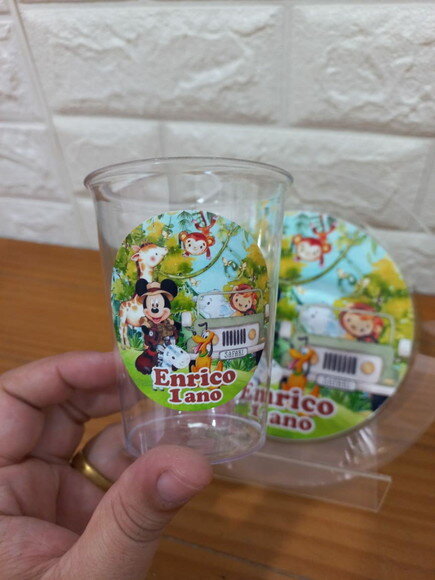 Combo Descartável Sobremesa Mickey Safari