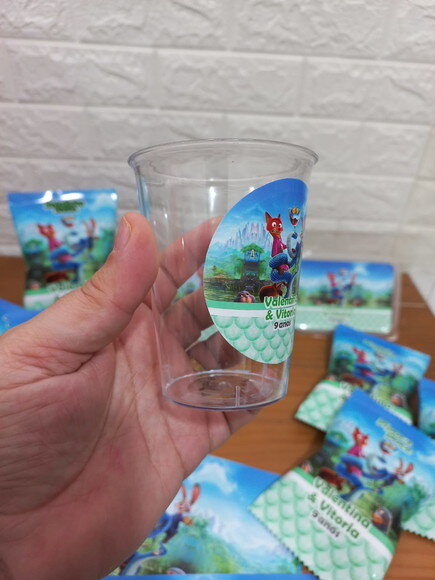 Copo Acrílico 200ml Zootopia
