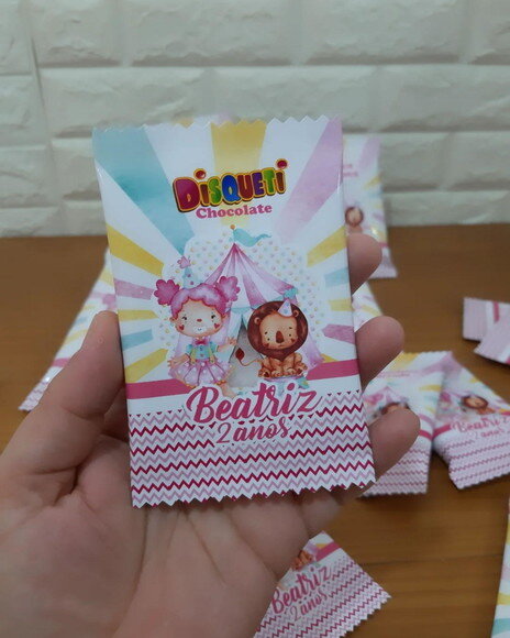 Disqueti de Chocolate Circo Rosa