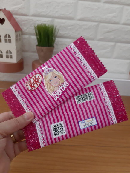 Embalagem Kitkat Barbie Personalizado