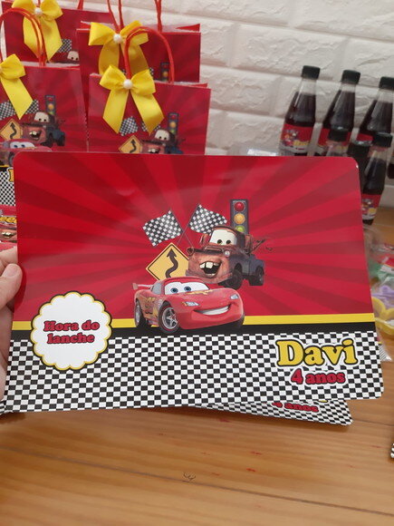 Jogo Americano Carros Personalizado