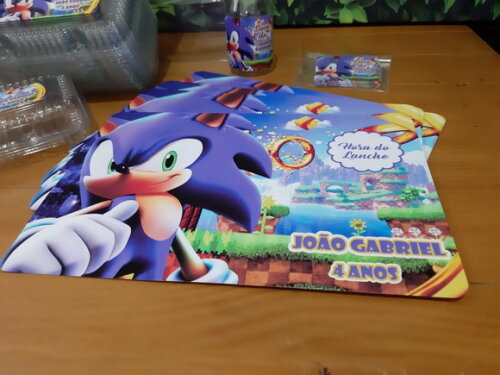 Jogo Americano Sonic Personalizado