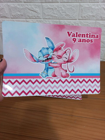 Jogo Americano Stitch e Angel
