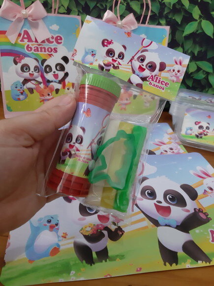 Kit Bolha de Sabão com Massinha Baby Bus
