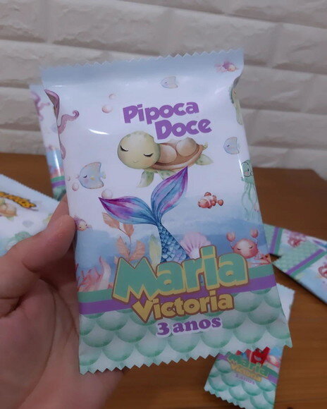 Kit Guloseimas Fundo do Mar 40 Peças