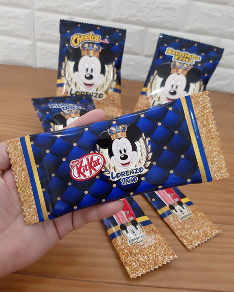 Kit Guloseimas Mickey Realeza 50 Peças
