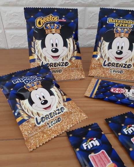 Kit Guloseimas Mickey Realeza 50 Peças