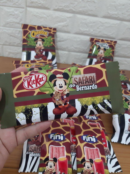 Kit Guloseimas Mickey Safari 30 Peças