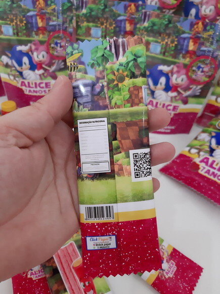Kit Guloseimas Sonic e Amy 25 Peças