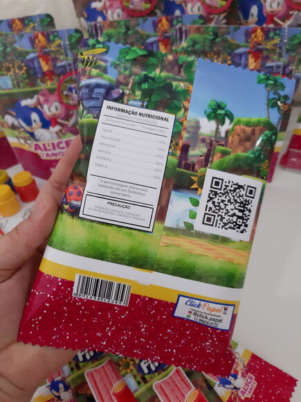 Kit Guloseimas Sonic e Amy 25 Peças