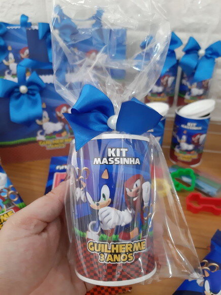 Kit Massinha no Cofrinho Sonic
