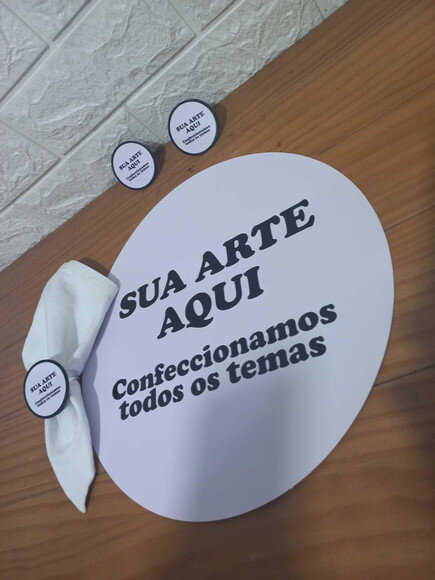 Kit Mesa Posta - Confeccionamos com Sua Arte.