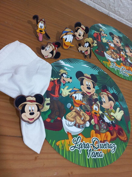 Kit Mesa Posta a Turma do Mickey