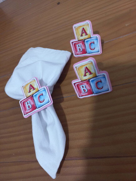 Kit Mesa Posta Abc Aquarela /confeccionamos com Sua Arte