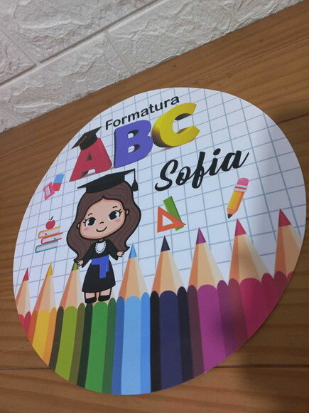 Kit Mesa Posta Abc Collor 2/confeccionamos com Sua Arte