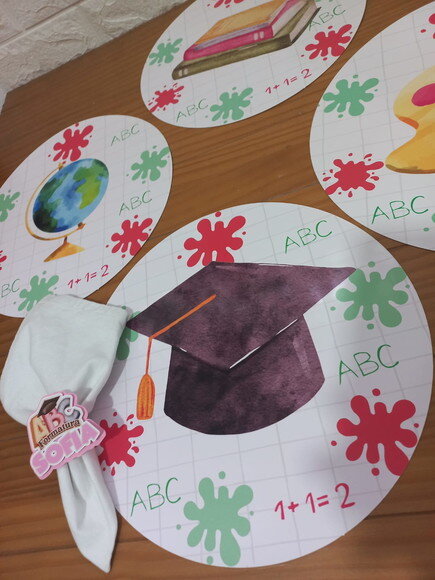 Kit Mesa Posta Abc Elementos /confeccionamos com Sua Arte