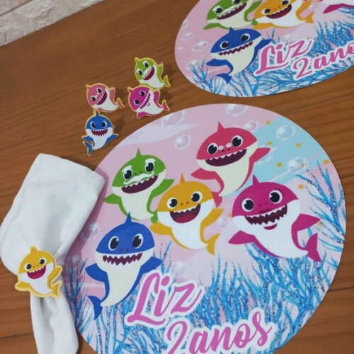 Kit Mesa Posta Baby Shark Menina