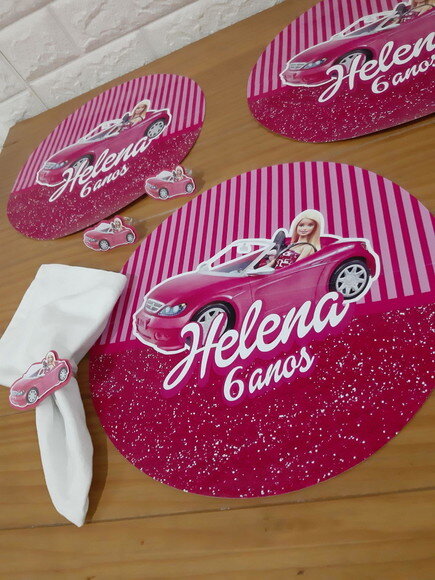 Kit Mesa Posta Barbie Carro