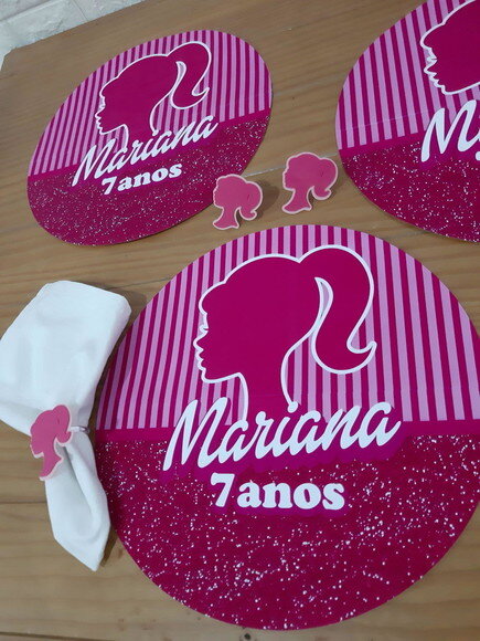 Kit Mesa Posta Barbie Silhueta