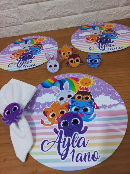 Kit Mesa Posta Bolofofo Menina