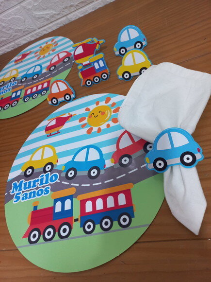 Kit Mesa Posta Carrinhos e Transportes