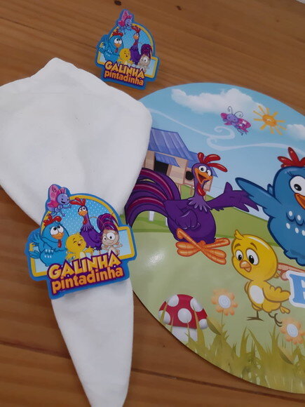 Kit Mesa Posta Galinha Pintadinha