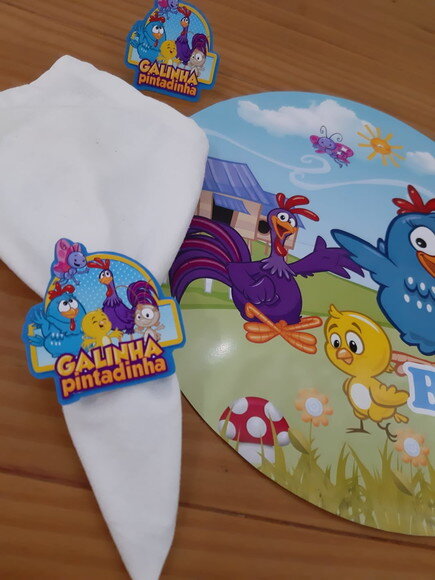 Kit Mesa Posta Galinha Pintadinha