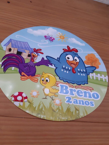 Kit Mesa Posta Galinha Pintadinha