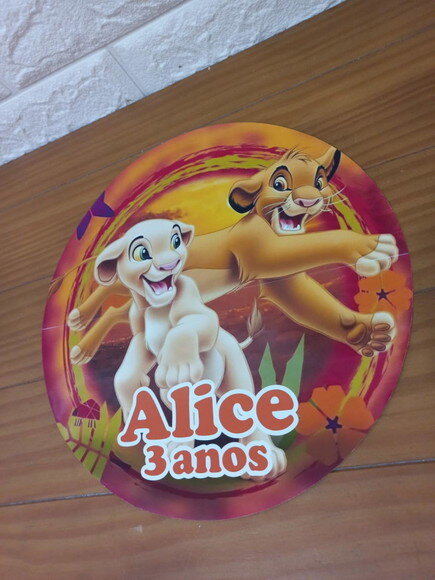 Kit Mesa Posta o Rei Leão e Nala