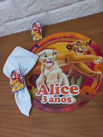 Kit Mesa Posta o Rei Leão e Nala
