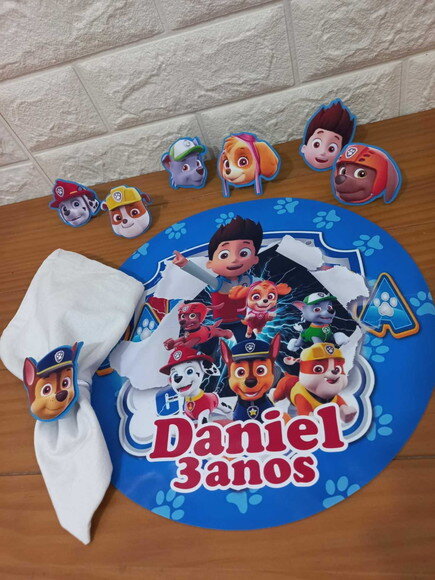 Kit Mesa Posta Patrulha Canina Blue