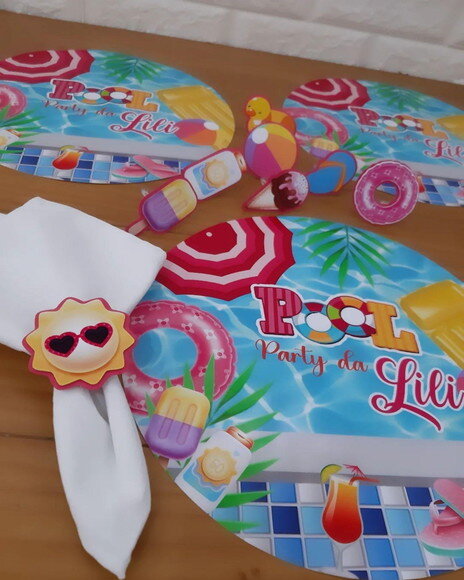 Kit Mesa Posta Pool Party 2