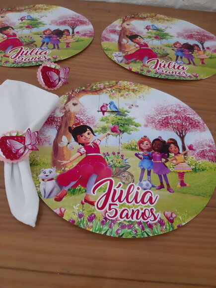 Kit Mesa Posta Princesa Framboesa