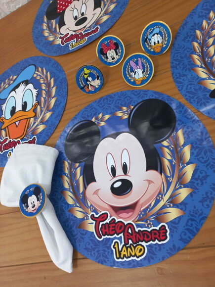Kit Mesa Posta Turma do Mickey