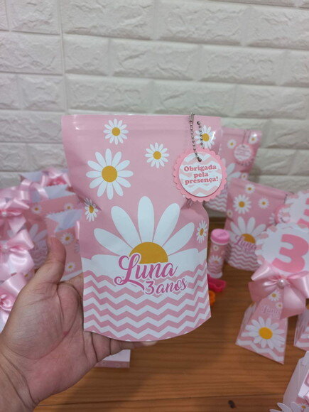 Kit Zip Diversão Margarida Rosa