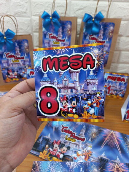 Marcação de Mesa Turma do Mickey