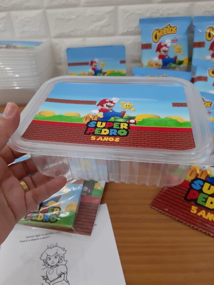 Marmita 250ml - Mario Bros Personalizada