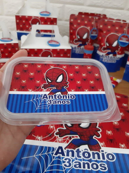 Marmita 250ml - Menino Aranha Personalizada