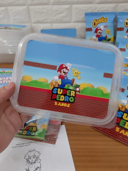Marmita 250ml - Mario Bros Personalizada