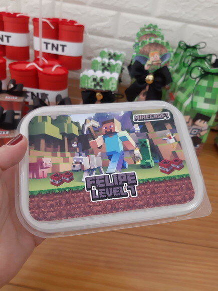 Marmita 250ml - Minecraft Personalizada