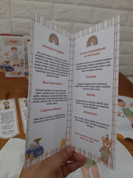 Menu de Mesa 3d