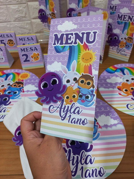 Menu de Mesa 3d Bolofofo