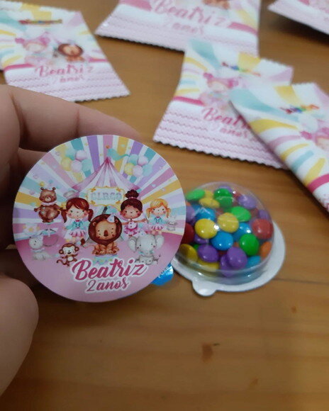 Pastilha de Chocolate Circo Rosa