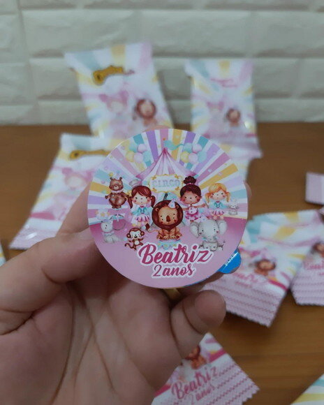 Pastilha de Chocolate Circo Rosa