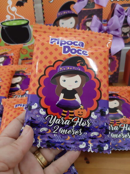 Pipoca Doce Personalizada Halloween
