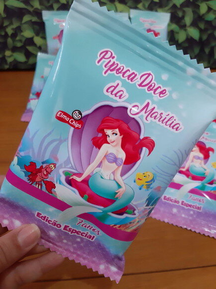 Pipoca Doce Personalizada Sereia