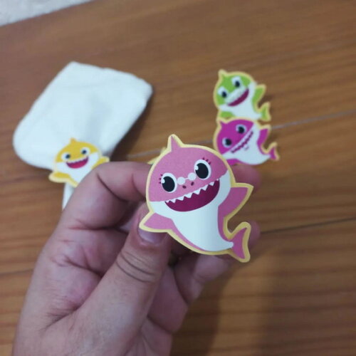 Porta Guardanapo Baby Shark Menino
