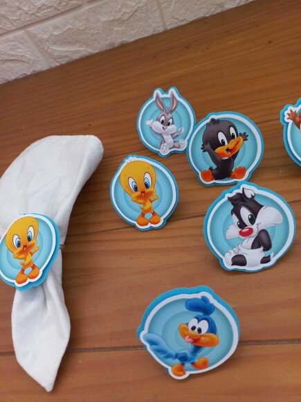 Porta Guardanapo Looney Tunes Baby