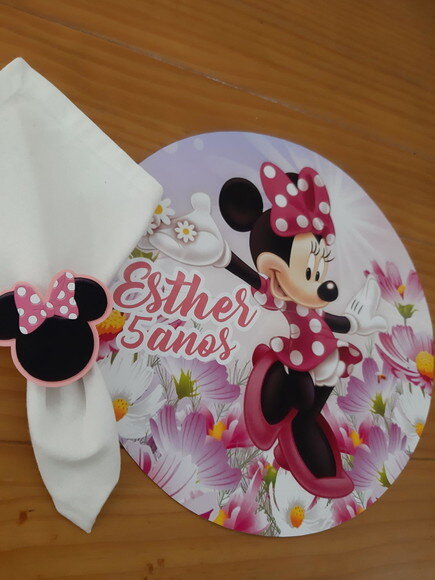Porta Guardanapo Minnie Rosa